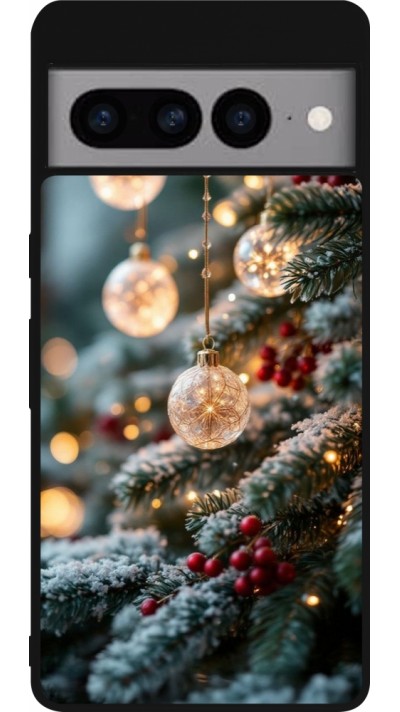 Coque Google Pixel 7 Pro - Silicone rigide noir Christmas 25 Xmas Decorated Tree