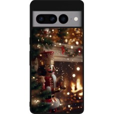 Coque Google Pixel 7 Pro - Silicone rigide noir Christmas 25 Xmas Nutcracker
