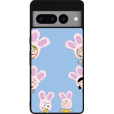 Coque Google Pixel 7 Pro - Silicone rigide noir Easter 2026 Snoopy