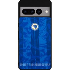 Coque Google Pixel 7 Pro - Silicone rigide noir Maillot de football Bosnie-Herzégovine 2026 personnalisable