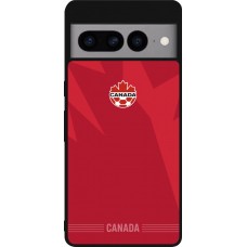 Coque Google Pixel 7 Pro - Silicone rigide noir Maillot de football Canada 2026 personnalisable