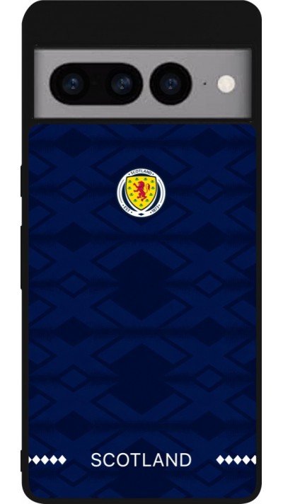 Coque Google Pixel 7 Pro - Silicone rigide noir Maillot de football Ecosse 2026 personnalisable