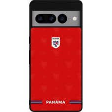 Coque Google Pixel 7 Pro - Silicone rigide noir Maillot de football Panama 2026 personnalisable