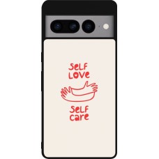 Coque Google Pixel 7 Pro - Silicone rigide noir Saint Valentines Day 26 Self love self care
