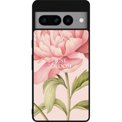 Coque Google Pixel 7 Pro - Silicone rigide noir Just Bloom Spring 2026