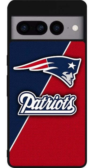 Coque Google Pixel 7 Pro - Silicone rigide noir Super Bowl 26 Patriots 1