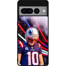 Coque Google Pixel 7 Pro - Silicone rigide noir Super Bowl 26 Patriots 3