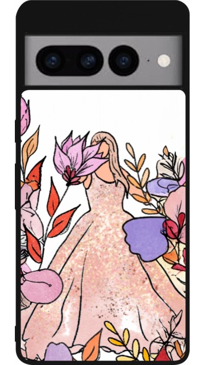 Google Pixel 7 Pro Case Hülle - Silikon schwarz Taylor Swift Sketch - White