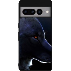 Google Pixel 7 Pro Case Hülle - Silikon schwarz Wolf Shape