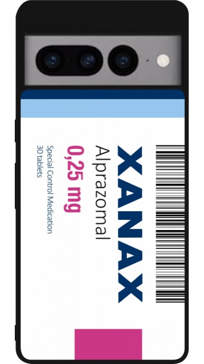 Coque Google Pixel 7 Pro - Silicone rigide noir Xanax Alprazolam 2025