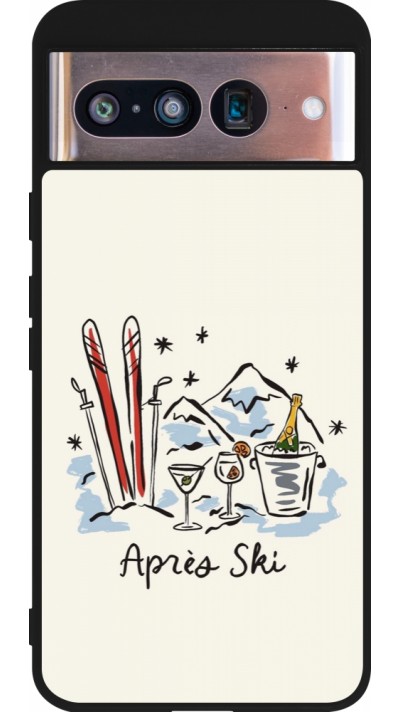 Coque Google Pixel 8 - Silicone rigide noir After the sky 2026