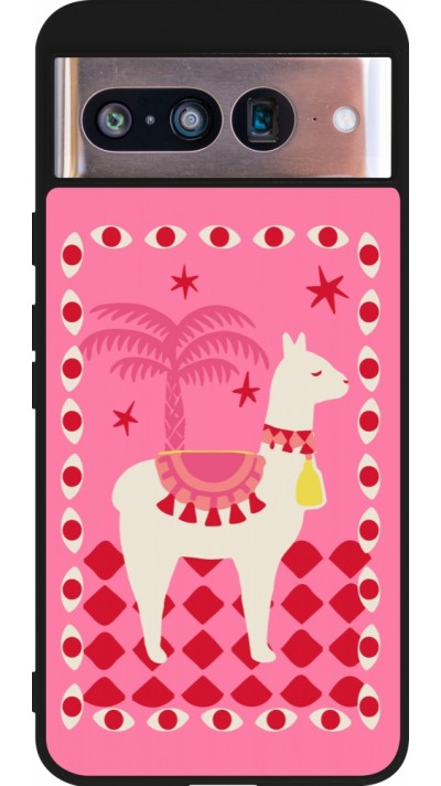 Coque Google Pixel 8 - Silicone rigide noir Alpaca 2026