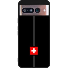 Coque Google Pixel 8 - Silicone rigide noir Canton CH noir