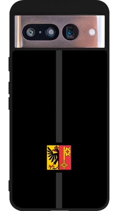 Coque Google Pixel 8 - Silicone rigide noir Canton GE noir
