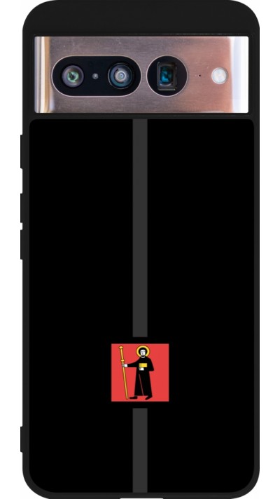 Coque Google Pixel 8 - Silicone rigide noir Canton GL noir