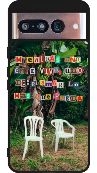 Coque Google Pixel 8 - Silicone rigide noir Chairs DTMF