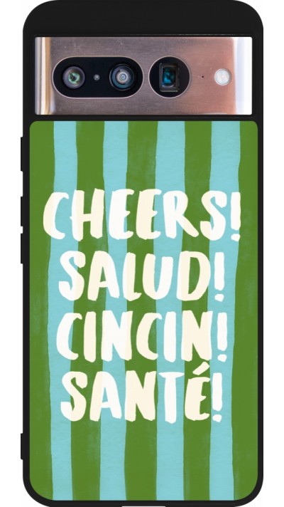 Coque Google Pixel 8 - Silicone rigide noir Cheers 2026