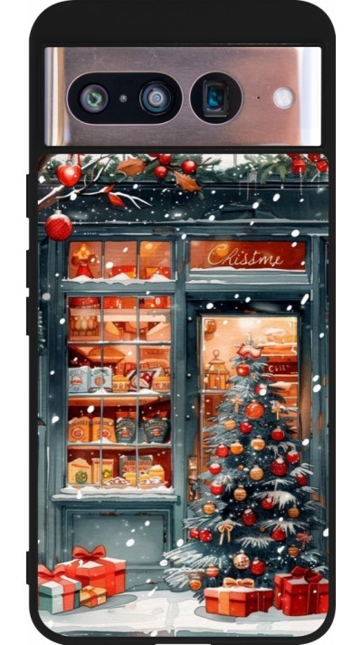 Coque Google Pixel 8 - Silicone rigide noir Christmas 25 Xmas Shop