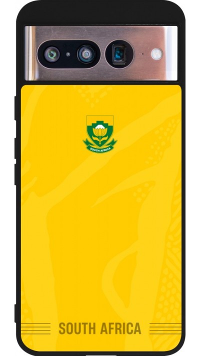 Coque Google Pixel 8 - Silicone rigide noir Maillot de football Afrique du Sud 2026 personnalisable