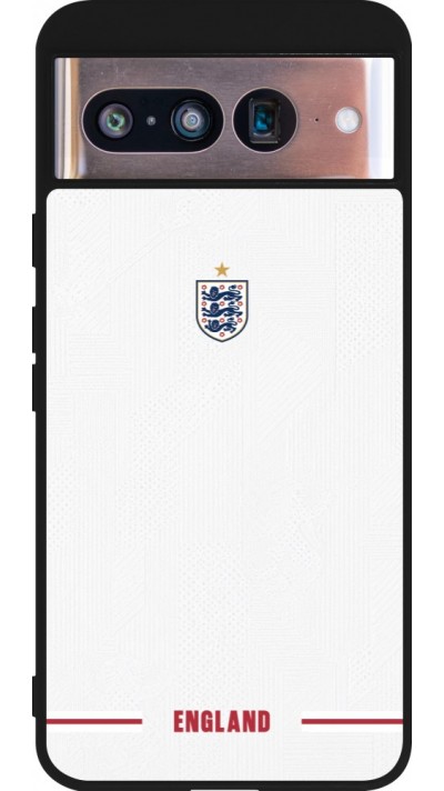 Coque Google Pixel 8 - Silicone rigide noir Maillot de football Angleterre 2026 personnalisable