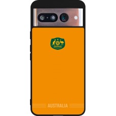 Coque Google Pixel 8 - Silicone rigide noir Maillot de football Australie 2026 personnalisable