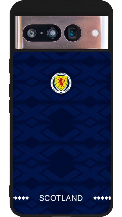 Coque Google Pixel 8 - Silicone rigide noir Maillot de football Ecosse 2026 personnalisable