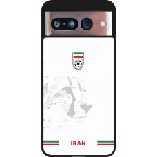 Coque Google Pixel 8 - Silicone rigide noir Maillot de football Iran 2026 personnalisable