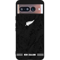 Coque Google Pixel 8 - Silicone rigide noir Maillot de football Nouvelle-Zélande 2026 personnalisable