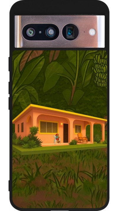 Coque Google Pixel 8 - Silicone rigide noir Benitos house DTMF