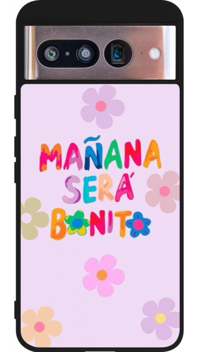 Coque Google Pixel 8 - Silicone rigide noir Karol G Manana sera bonito