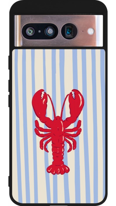 Coque Google Pixel 8 - Silicone rigide noir Red lobster 2026