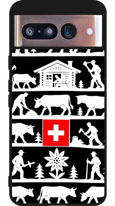 Google Pixel 8 Case Hülle - Silikon schwarz Poya Schweiz 1 schwarz