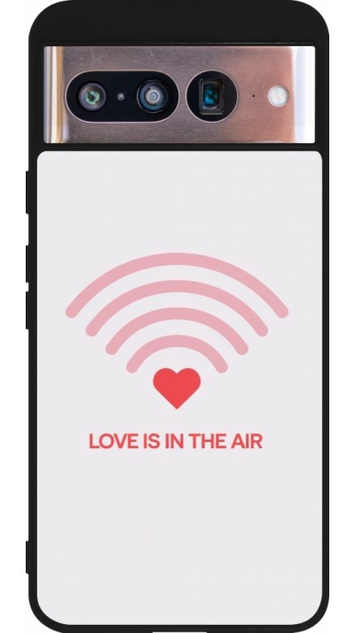 Coque Google Pixel 8 - Silicone rigide noir Saint Valentines Day 26 Love is in the air