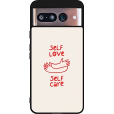 Coque Google Pixel 8 - Silicone rigide noir Saint Valentines Day 26 Self love self care
