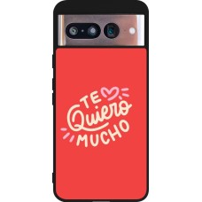 Coque Google Pixel 8 - Silicone rigide noir Saint Valentines Day 26 Te quiero mucho