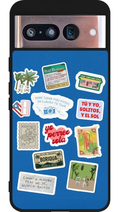 Coque Google Pixel 8 - Silicone rigide noir Seals of the Dominican Republic DTMF