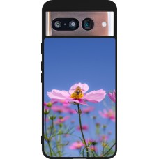 Coque Google Pixel 8 - Silicone rigide noir Bee on a flower 2026