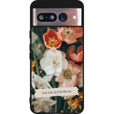 Google Pixel 8 Case Hülle - Silikon schwarz Full Bloom Spring 2026