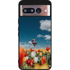 Coque Google Pixel 8 - Silicone rigide noir Hot air balloon 2026