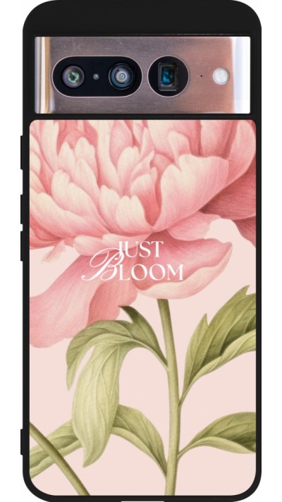 Coque Google Pixel 8 - Silicone rigide noir Just Bloom 2026