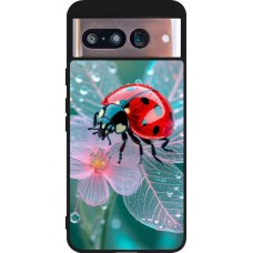 Google Pixel 8 Case Hülle - Silikon schwarz Ladybird in bloom Spring 2026
