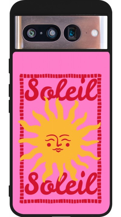 Coque Google Pixel 8 - Silicone rigide noir Sun sun 2026