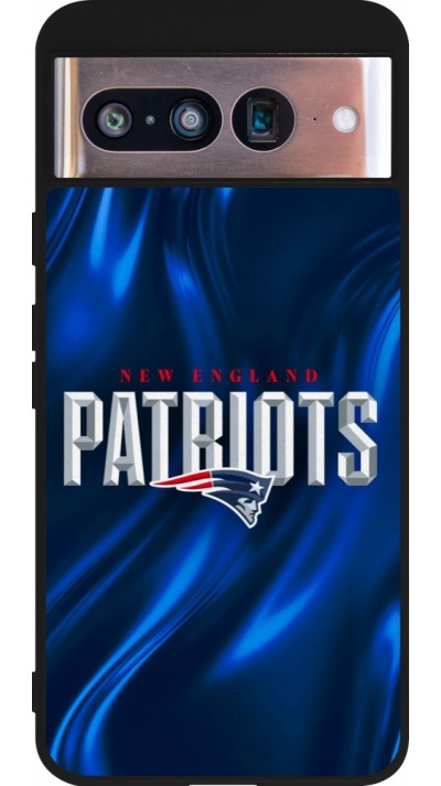 Coque Google Pixel 8 - Silicone rigide noir Super Bowl 26 Patriots 2