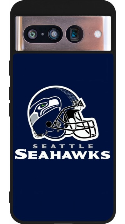 Coque Google Pixel 8 - Silicone rigide noir Super Bowl 26 Seattle 3