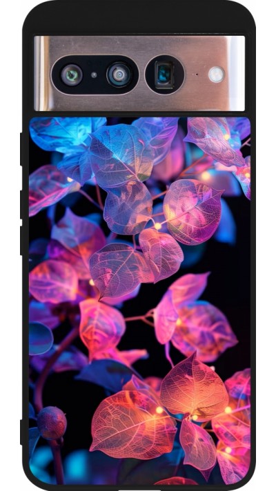 Google Pixel 8 Case Hülle - Silikon schwarz Artificial vegetation 2025