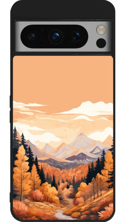 Coque Google Pixel 8 Pro - Silicone rigide noir Autumn 25 Mountains