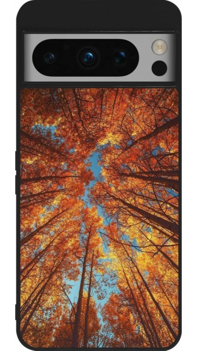 Coque Google Pixel 8 Pro - Silicone rigide noir Autumn 25 Trees