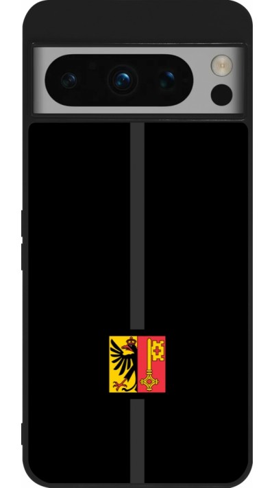 Google Pixel 8 Pro Case Hülle - Silikon schwarz Kanton GE schwarz