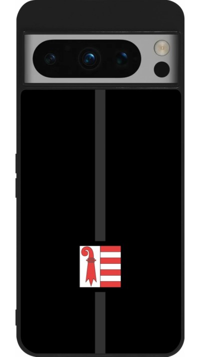 Google Pixel 8 Pro Case Hülle - Silikon schwarz Kanton JU schwarz