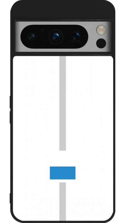 Google Pixel 8 Pro Case Hülle - Silikon schwarz Kanton LU weiss